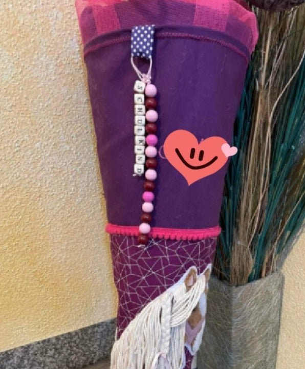 Anhänger für Schultüte / Kindergartentüte mit Name Schulkind - Katinkas Kreativwerkstatt