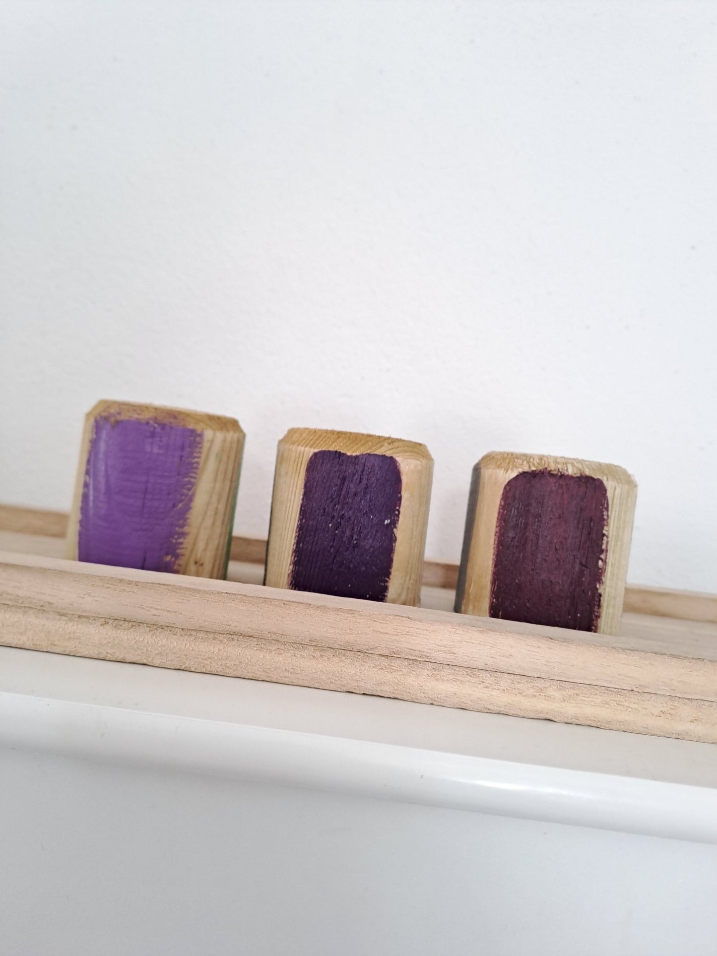 Dekostifte Set aus Holz personalisiert mit Namen - Katinkas Kreativwerkstatt