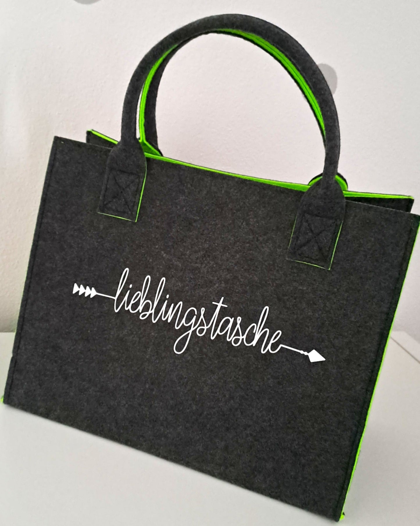 Einkaufstasche Wundertüte I Lieblingstasche I Wunschname - Filztasche - Katinkas Kreativwerkstatt