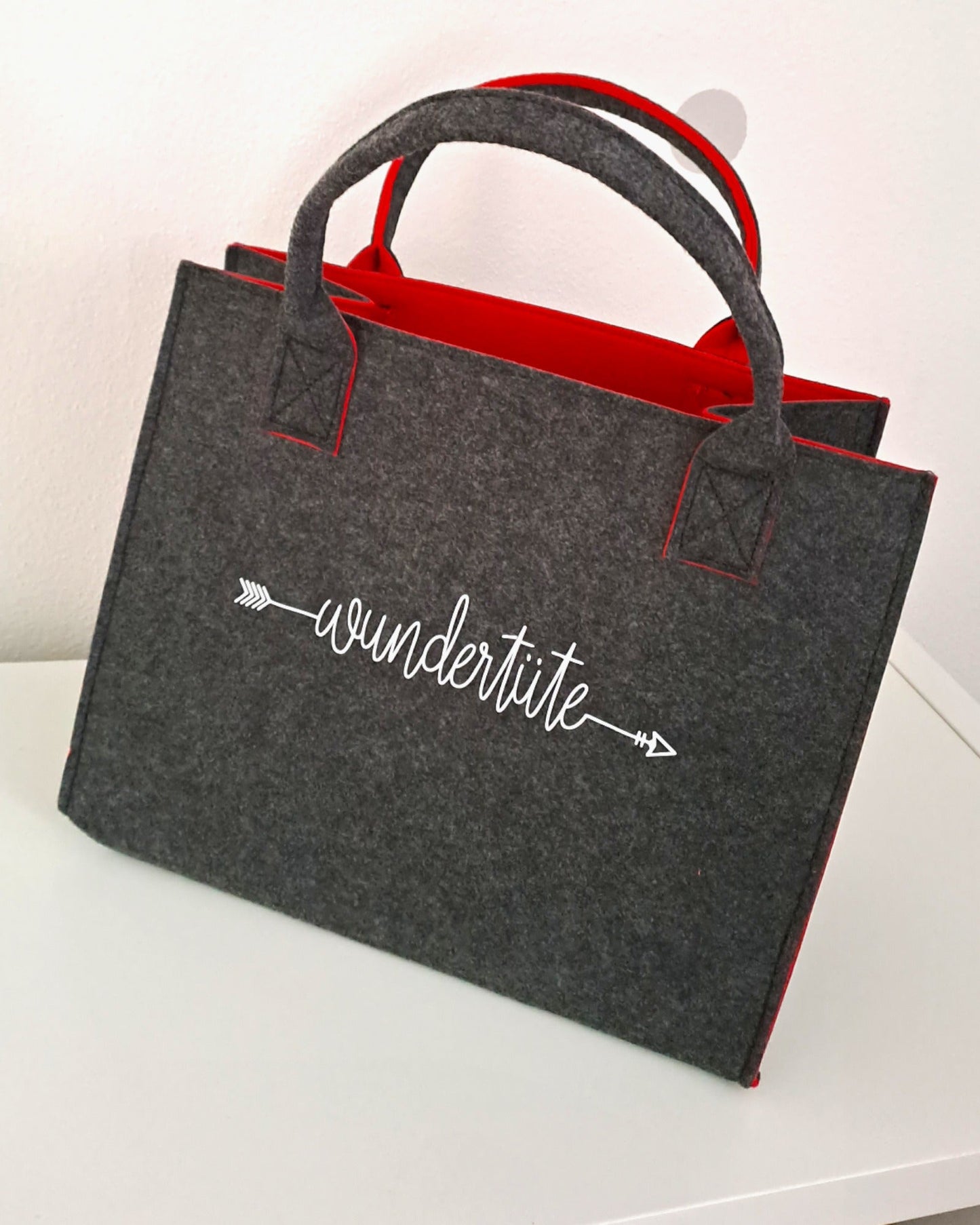 Einkaufstasche Wundertüte I Lieblingstasche I Wunschname - Filztasche - Katinkas Kreativwerkstatt