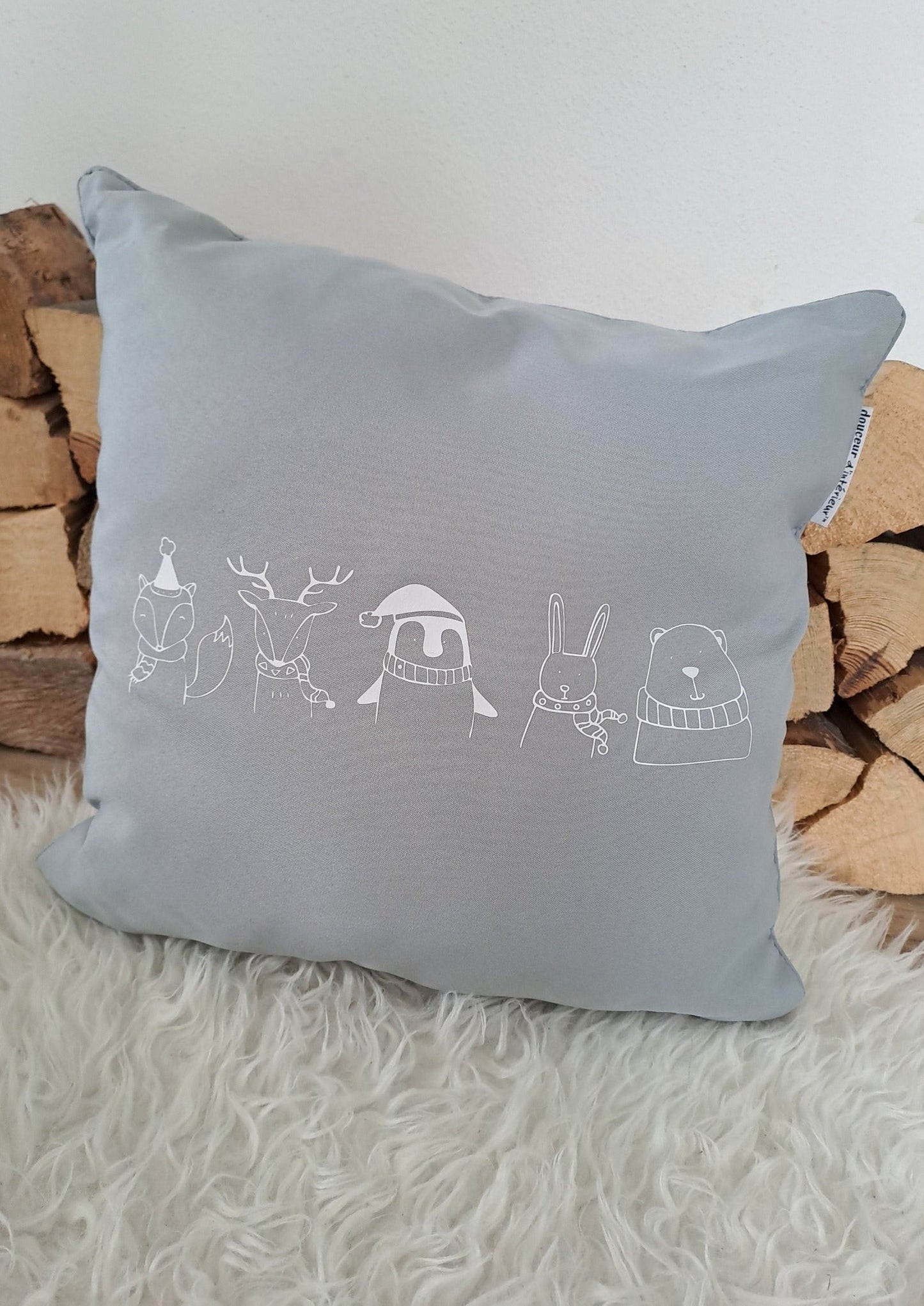 Kissen mit Weihnachtsmotiv - Katinkas Kreativwerkstatt