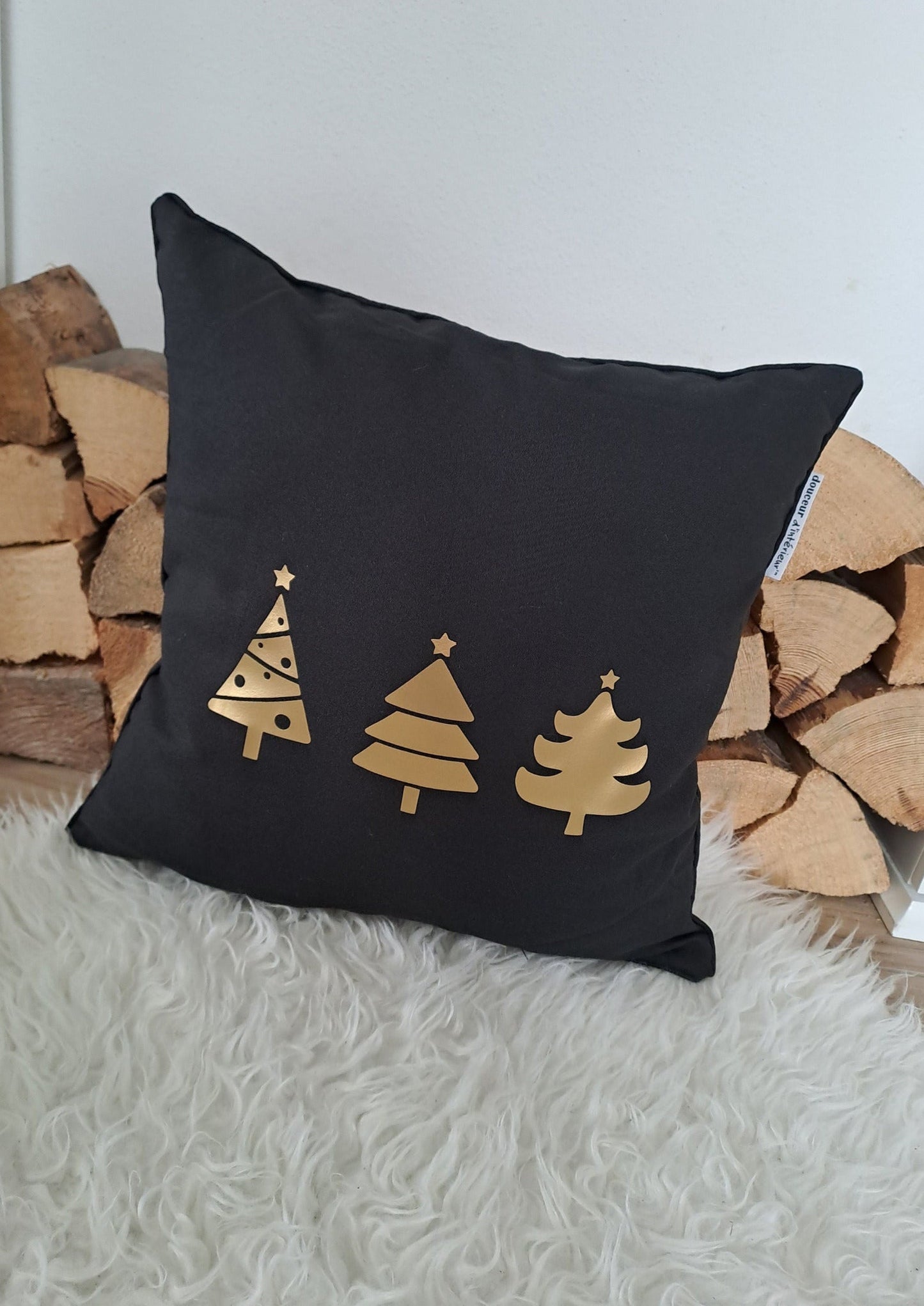 Kissen mit Weihnachtsmotiv - Katinkas Kreativwerkstatt
