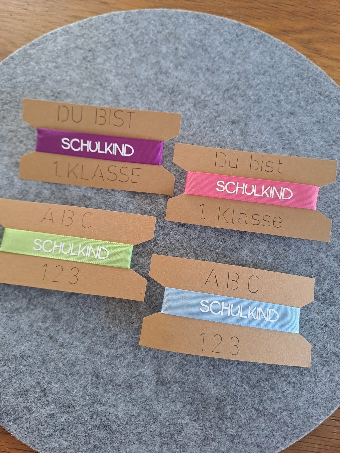 Armband Schulkind in verschiedenen Farben - Katinkas Kreativwerkstatt
