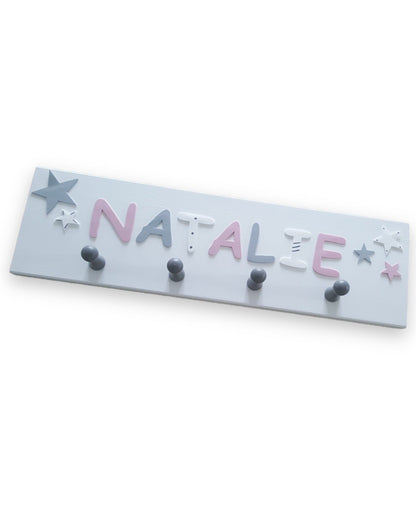 Kindergarderobe personalisiert mit Wunschnamen - Motiv "Natalie"