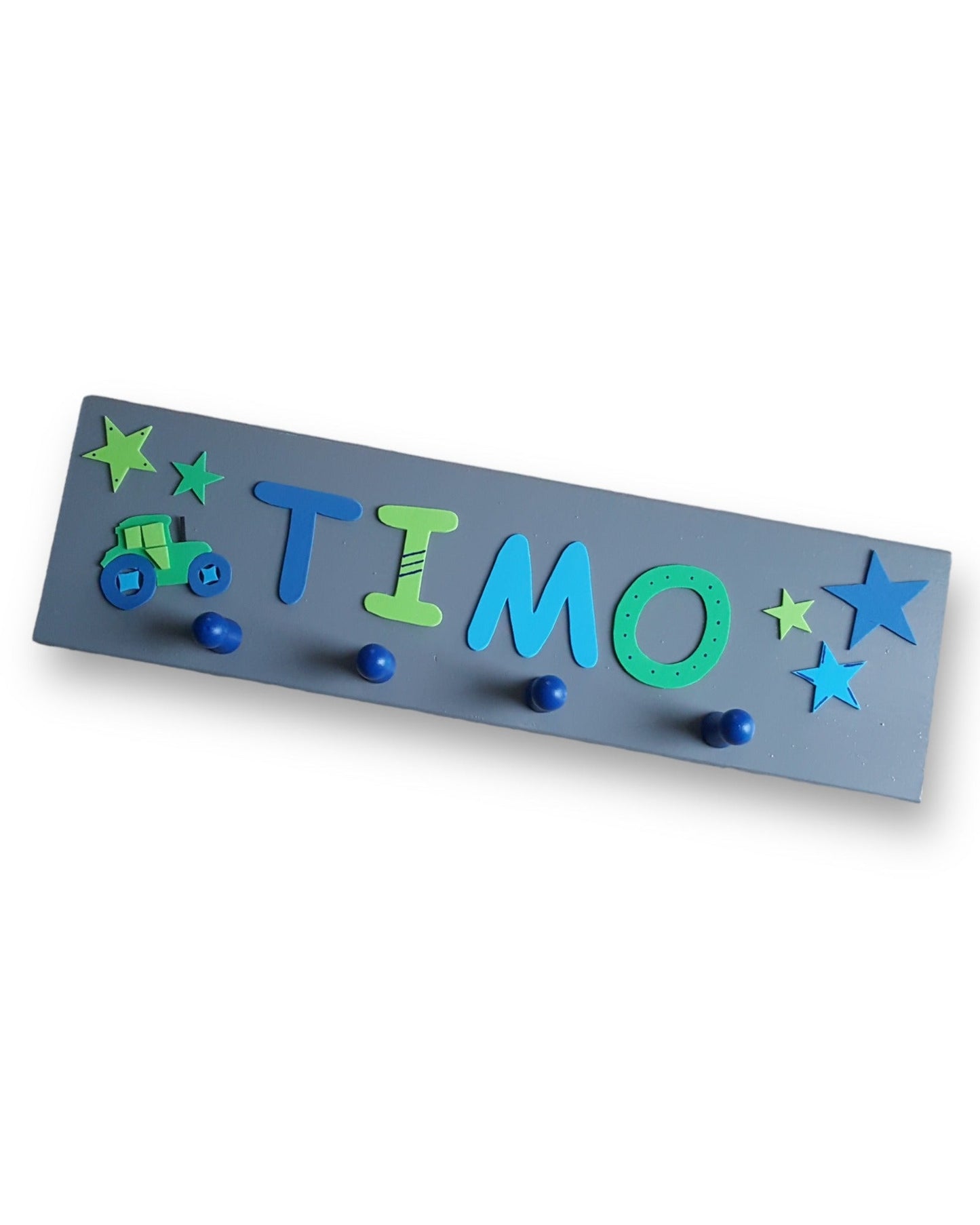 Kindergarderobe personalisiert mit Wunschnamen - Motiv "Timo"
