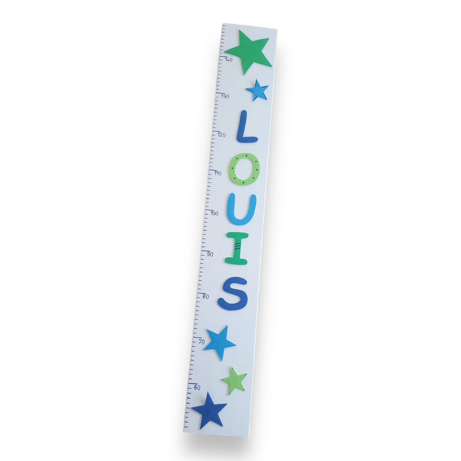 Messlatte für Kinder personalisiert mit Wunschnamen - Motiv "Louis"