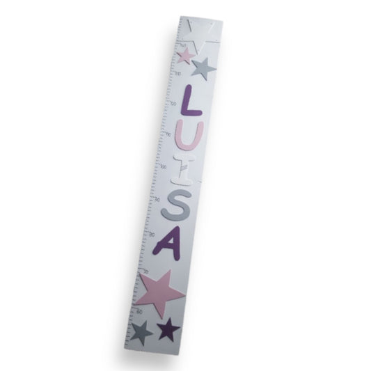 Messlatte für Kinder personalisiert mit Wunschnamen - Motiv "Luisa"